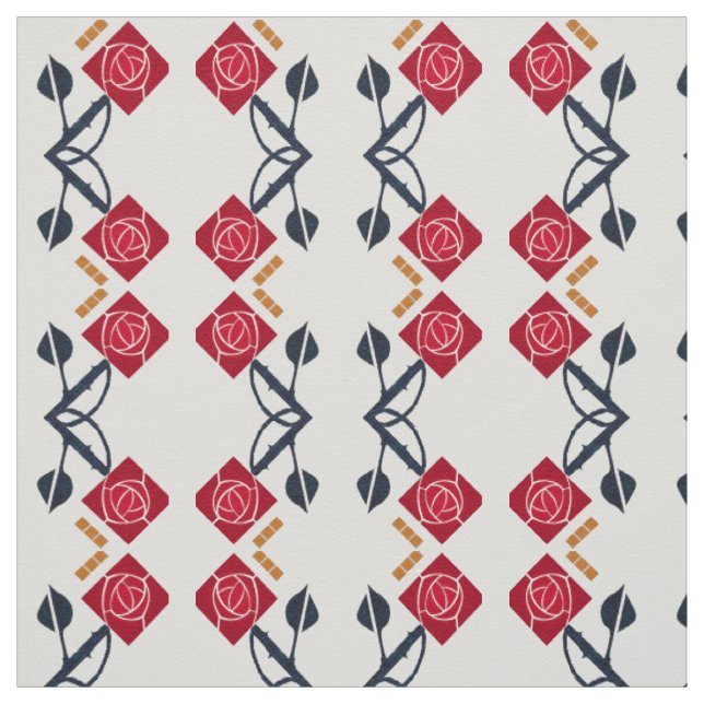 Tissu Un Rose d'art et d'artisanat génial dans le style  (Échantillon)