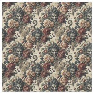 Tissu Un Sanctum Savoureux - Carrelage Gothique Dense