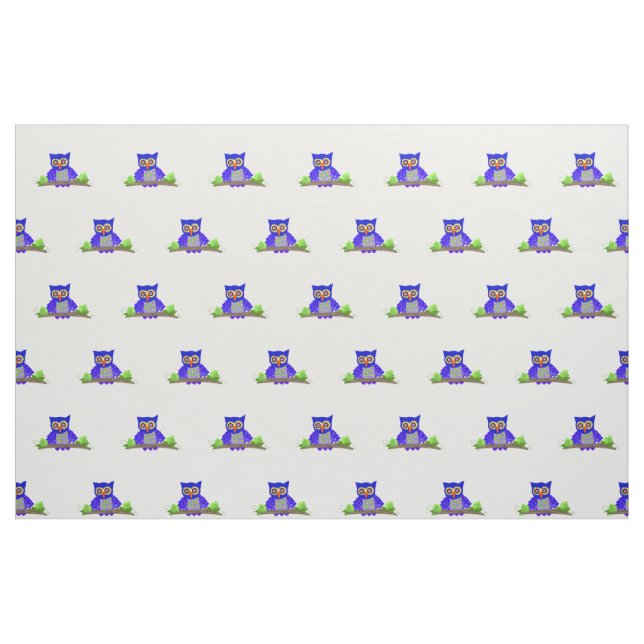 Tissu Un tas de hiboux hululants (Fat Quarter)