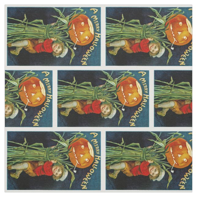 Tissu Une joyeuse Halloween (Échantillon)