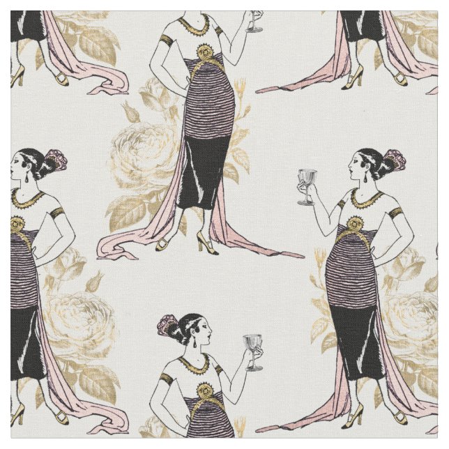 Tissu Une Vintage française blanche avec du vin (Fermer)