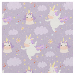 Tissu Unicornes de l'espace mûr