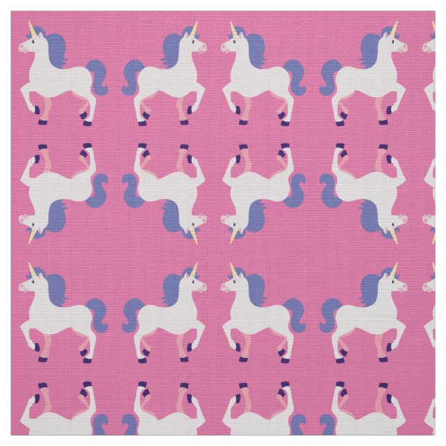 Tissu Unicornes mignonnes (Échantillon)