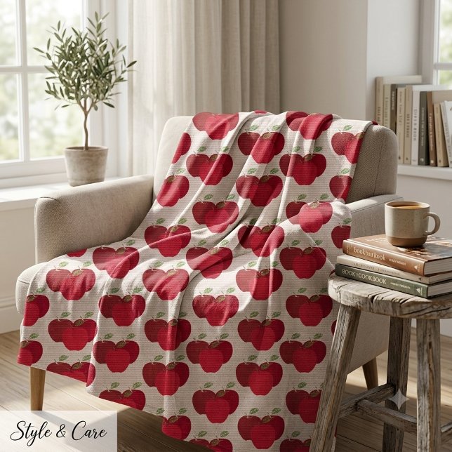 Tissu Unique Impression Pomme Fruit Attrayant (Eye Catching Fruit Apple Print Unique Fabric)