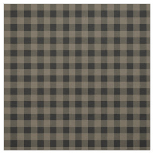 Tissu Unisex Gris Noir Plaid À damiers Motif Buffalo