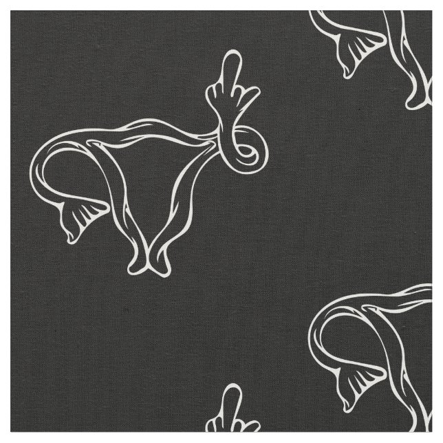 Tissu Uterus à doigt moyen Pro-choix (Fermer)
