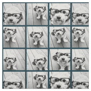 Tissu Utilisez vos 9 photos préférées - Fond