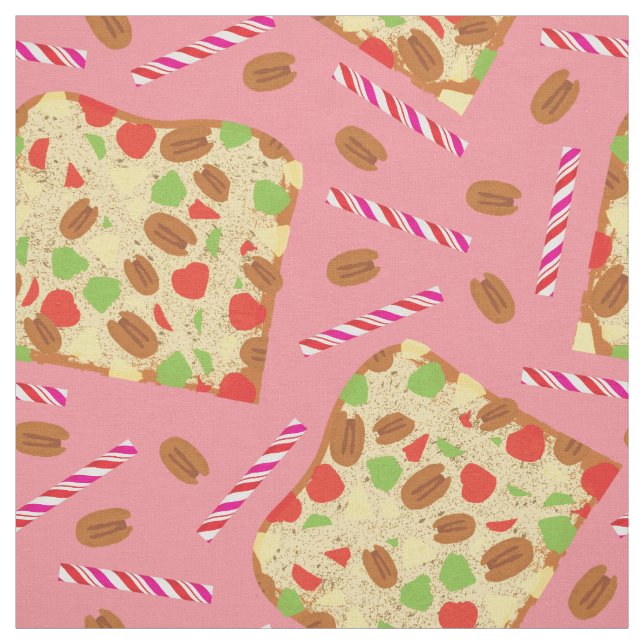 Tissu Vacances de fête de gâteau de fruits secs et de (Échantillon)