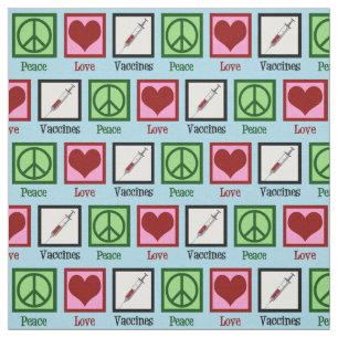 Tissu Vaccins Peace Love