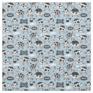 Tissu Vache et lait