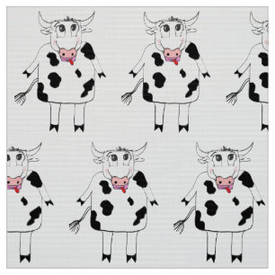 Tissu vache mignonne