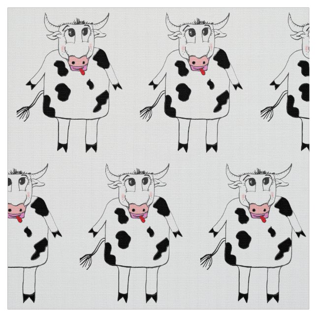 Tissu vache mignonne (Échantillon)