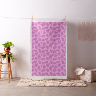 Tissu Vache poster de animal motif rose et violet