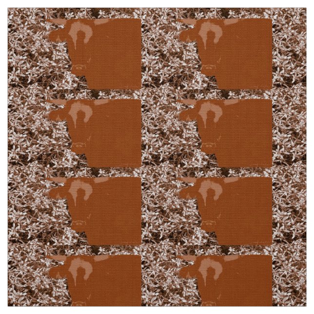 Tissu Vaches brunes (Échantillon)