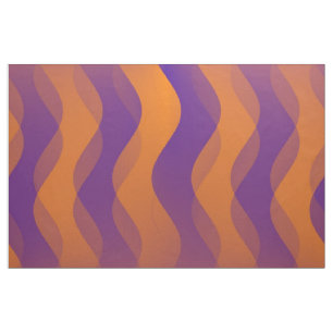 Tissu Vagues douces orange lilas + vos idées