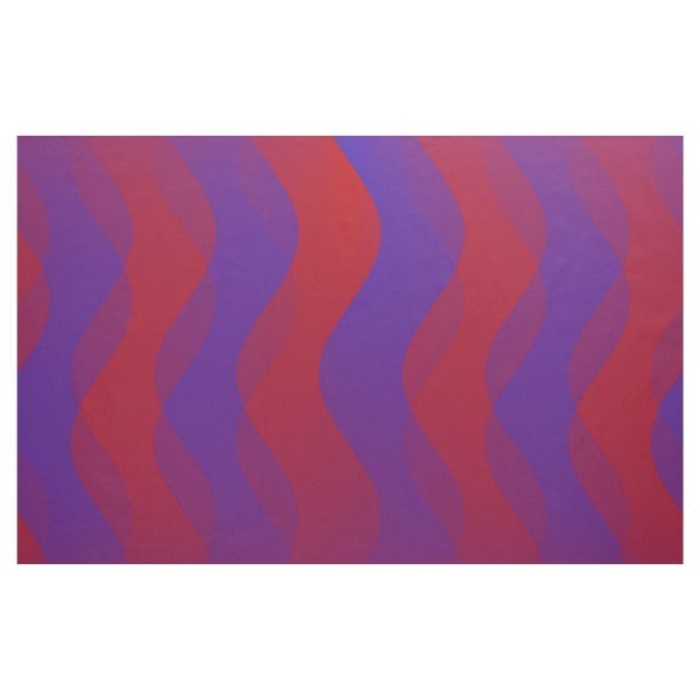 Tissu Vagues douces rouge violet + vos idées (Yard)