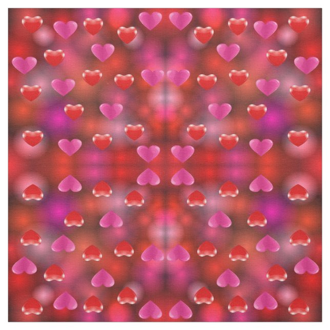 Tissu Valentine Hearts (Échantillon)