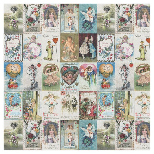 Tissu Valentine vintage (Fermer)