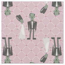 valentines mariée frankenstein monster coeurs rose