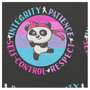 Tissu Valeurs des arts martiaux - Karate Girly Mindset