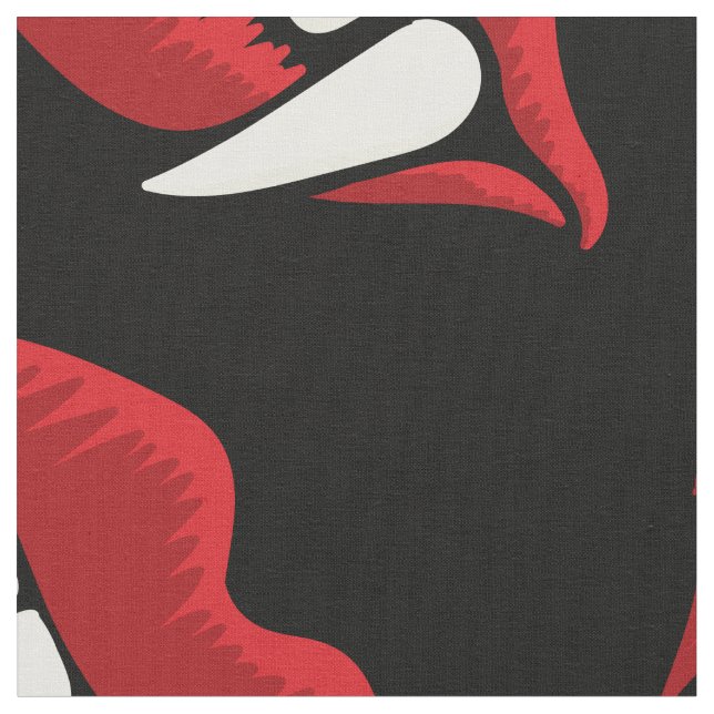 Tissu Vampire Dents Drôle Halloween (Fermer)