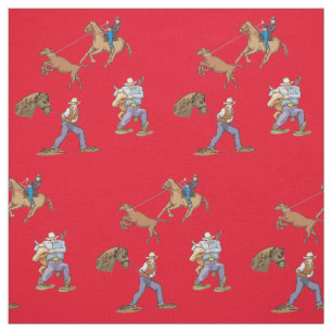 Tissu Vapeur de chevaux des Cowboys occidentaux