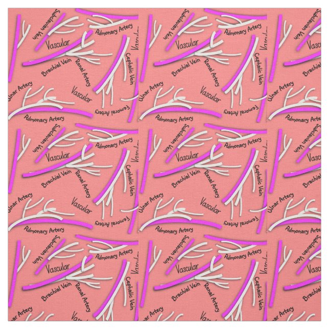 Tissu Vascular Veins and Arteries Pink (Échantillon)