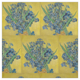 Tissu Vase Van Gogh avec Iris Classic Impressionnisme