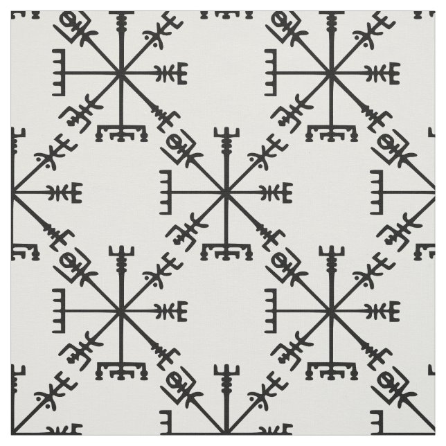 Tissu Vegvísir (Viking Compass) (Échantillon)