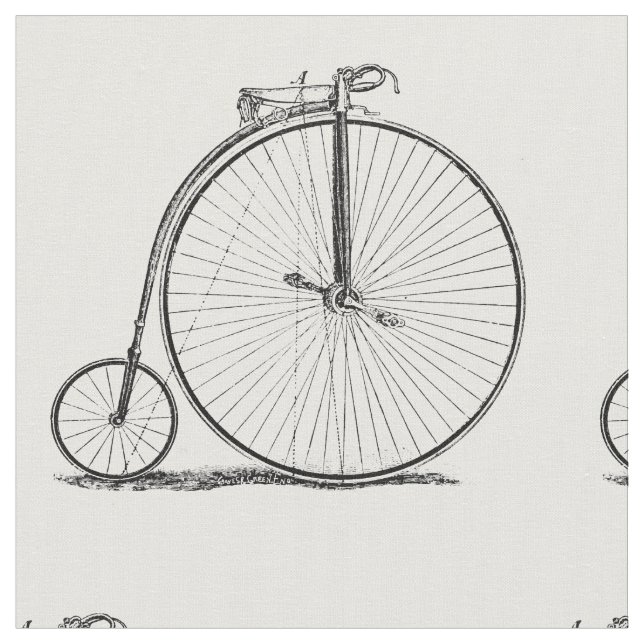 Tissu Vélo à grande roue Penny Farthing (Fermer)