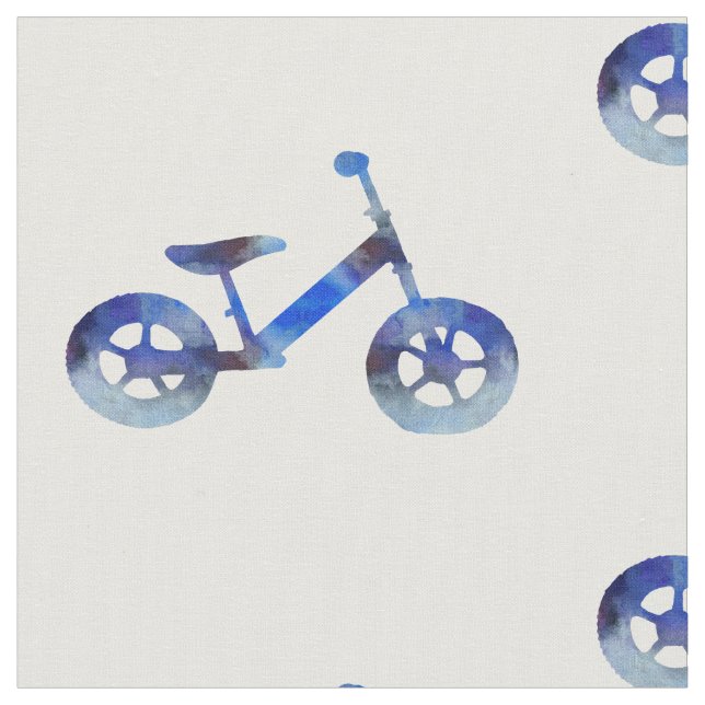 Tissu Vélo d'équilibre Art aquarelle (Fermer)