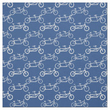 Vélo Tandem blanc en bleu