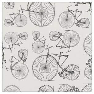 Tissu Vélo Velocipede Vintage Motif d'art cycliste Retr