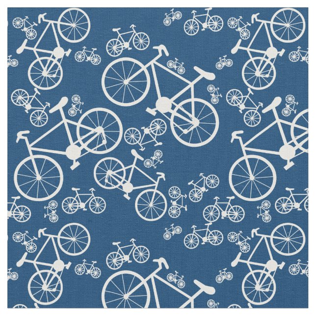 Tissu Vélos blancs (Fermer)