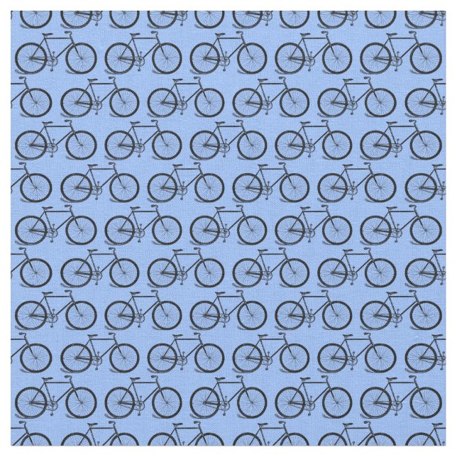 Tissu Vélos illustrés Bicycle Art CUSTOM COULEUR (Fermer)
