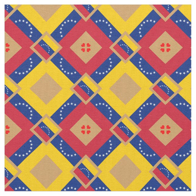 Tissu Venezuela Drapeau et Venezuela Mode textile branch (Fermer)