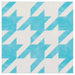 Tissu Vérification de la base de fonds bleu et blanc