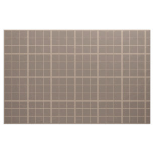 Tissu Vérification de la fenêtre de ton de terre marron