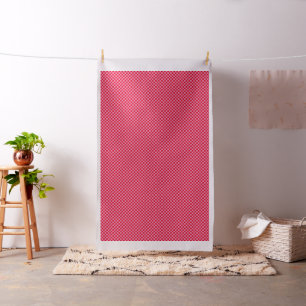 Tissu Vérifications .5 pouces damier rose et rouge