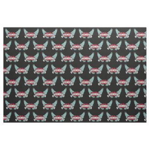 Tissu Véritable coeur à ailes d'amour par rockabilly
