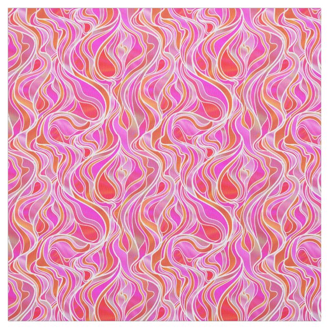 Tissu Verre rose Abstrait (Échantillon)