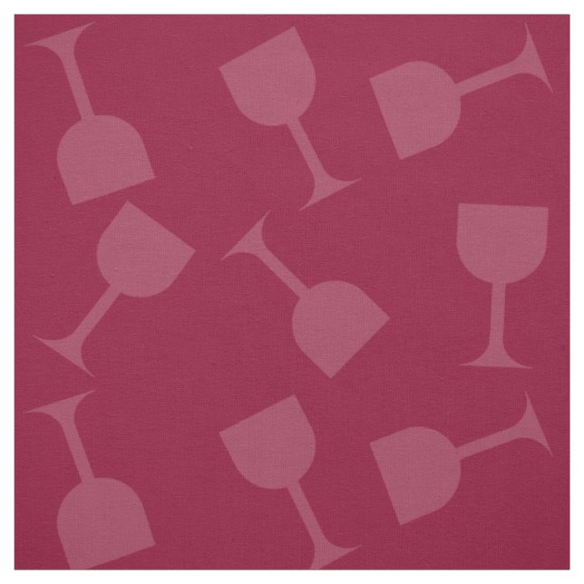 Tissu Verres de vin pompette (Échantillon)