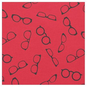 Tissu Verres Optométriste Opticien Mignons Rouge