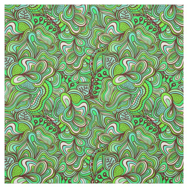 Tissu Vert Abstrait torride (Échantillon)
