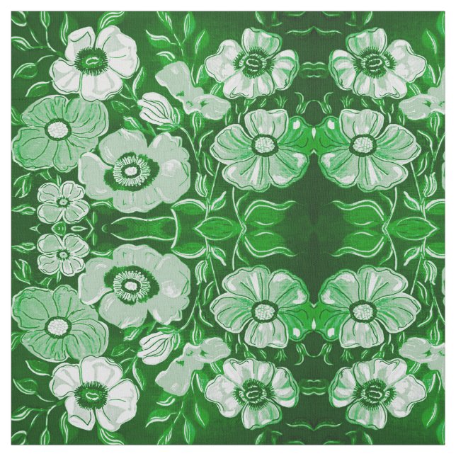 Tissu Vert avec envie (Échantillon)