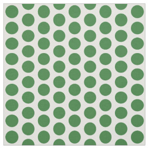 Tissu vert blanc mini Pois
