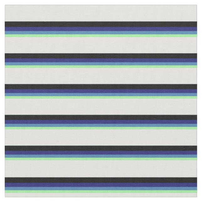 Tissu Vert, Bleu, Bleu de minuit, Noir et Cyan clair (Fermer)
