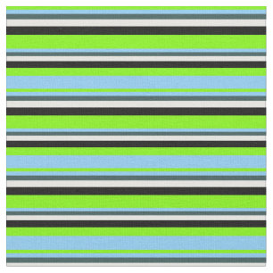 Tissu Vert, bleu ciel clair, gris, crème à la menthe et