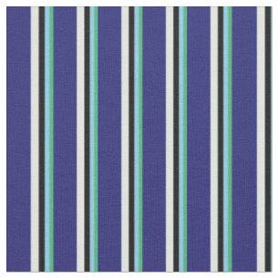 Tissu Vert, bleu ciel, noir, bleu clair et bleu nuit