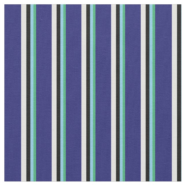 Tissu Vert, bleu ciel, noir, bleu clair et bleu nuit (Fermer)